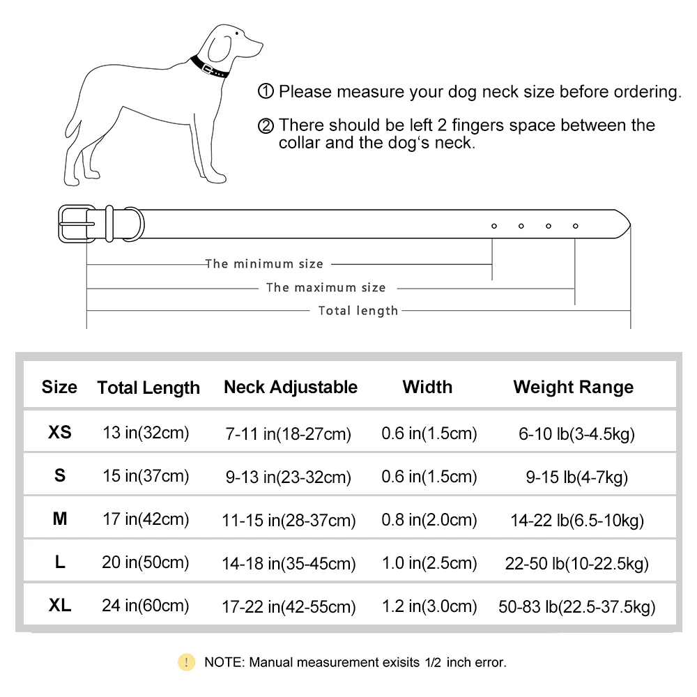 Customized PU Leather Nameplate Dog Collar Soft Padded Dogs Collars Free Engraving Name For Small Medium Large Dogs Adjustable_voghion.com