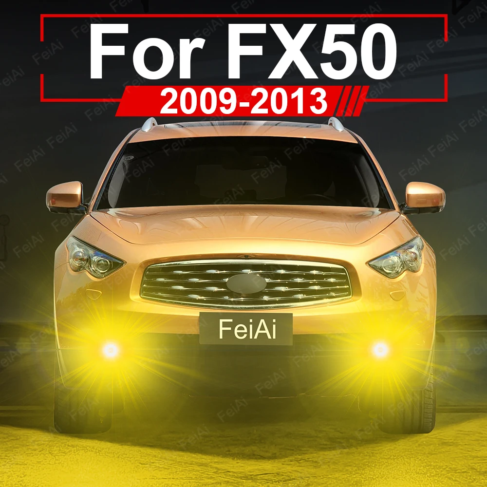 

Для Infiniti FX50 Передние противотуманные фары Двухцветная светодиодная противотуманная фара 2009 2010 2011 2012 2013 FX50 Тюнинговые аксессуары Желтый Синий