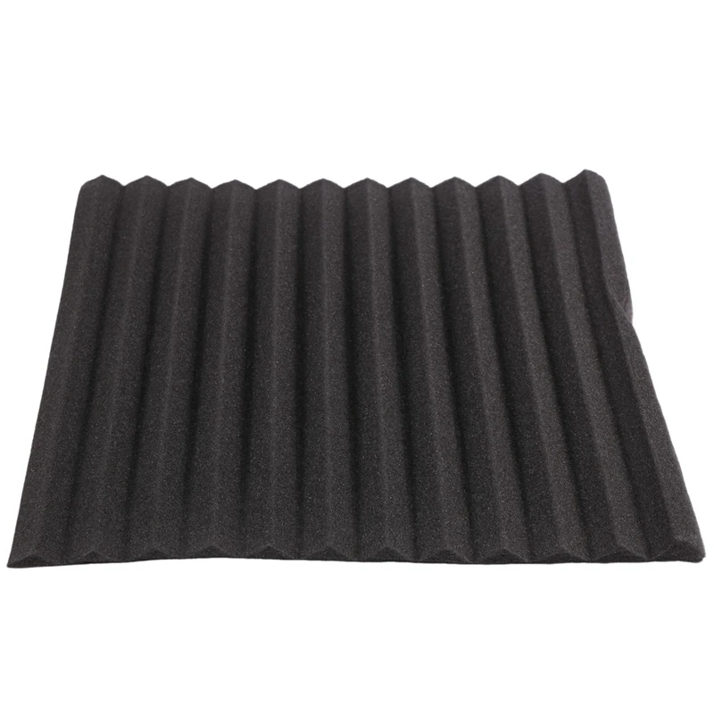 12 Pcs Acoustic Foam Board,Studio Wedge Tile,Acoustic Foam Soundproof Pyramid Studio Treatment Wall Panel 2.5X30x30cm