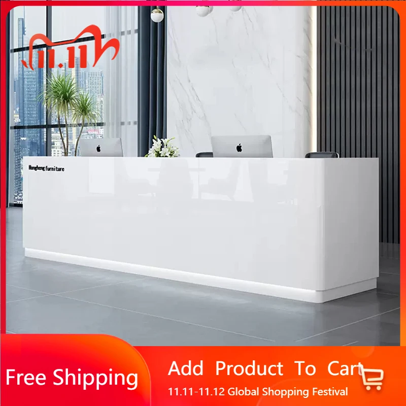 

Monitor Reception Desks Display Checkout Counter Reception Desks Beauty Salon Mostrador Modern Bureau Chambre Backyard Furniture