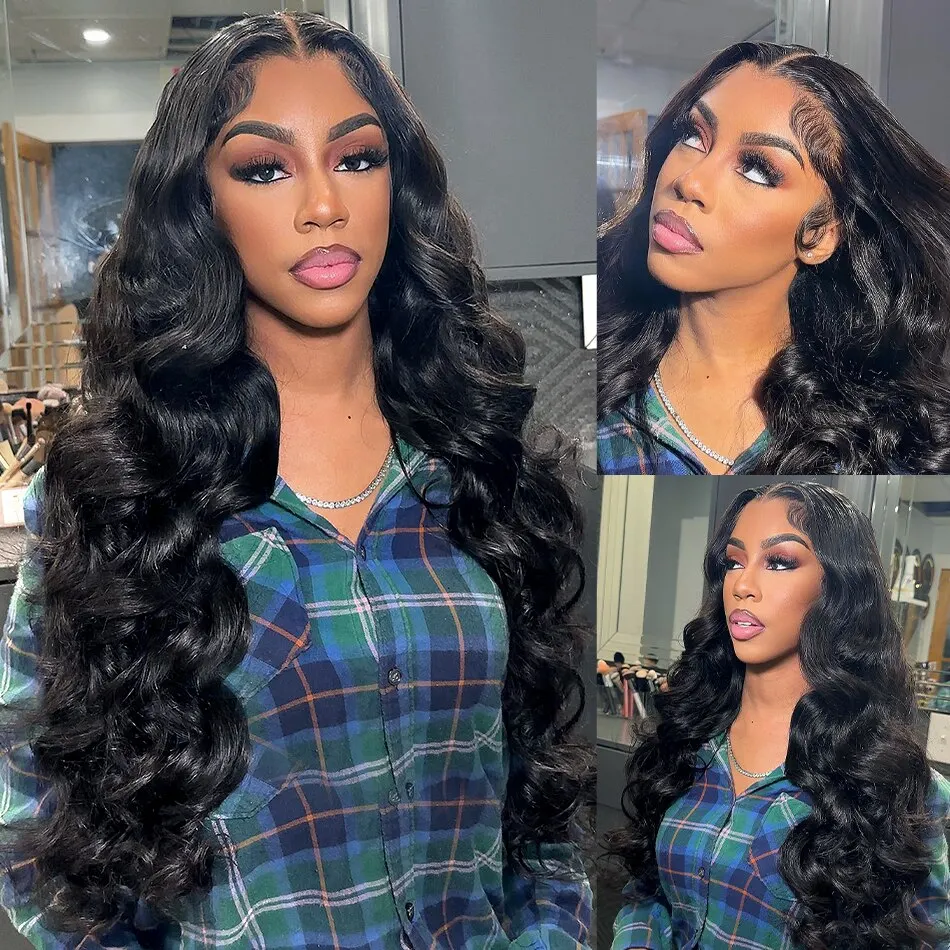 

13x6 Lace Frontal Wig Body Wave 180 Density Human Hair Wig 30 36 Inches Loose Wave Lace Front Wig Preplucked For Black Women
