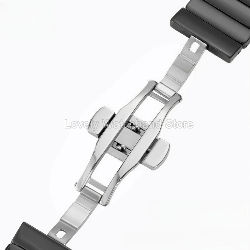 مقاوم للماء مقاوم للعرق مقاوم للاهتراء متين ممتاز لؤلؤة السيراميك حزام الساعات 22 مللي متر 20 مللي متر لونجين تيسو رولكس أرماني أوميغا