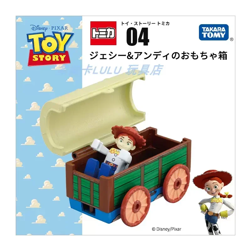 TAKARA TOMY Tomica Disney Cartoon Toy Story Action Figures Woody Buzz Lightyear Space Ship Diecast Cars Model Gifts for Children