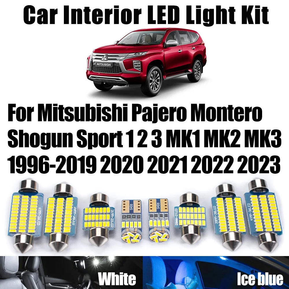

Светодиодный комплект внутреннего освещения для чтения карт для Mitsubishi Pajero Montero Shogun Sport 1 2 3 MK1 MK2 MK3 1996-2023 Автомобильные аксессуары