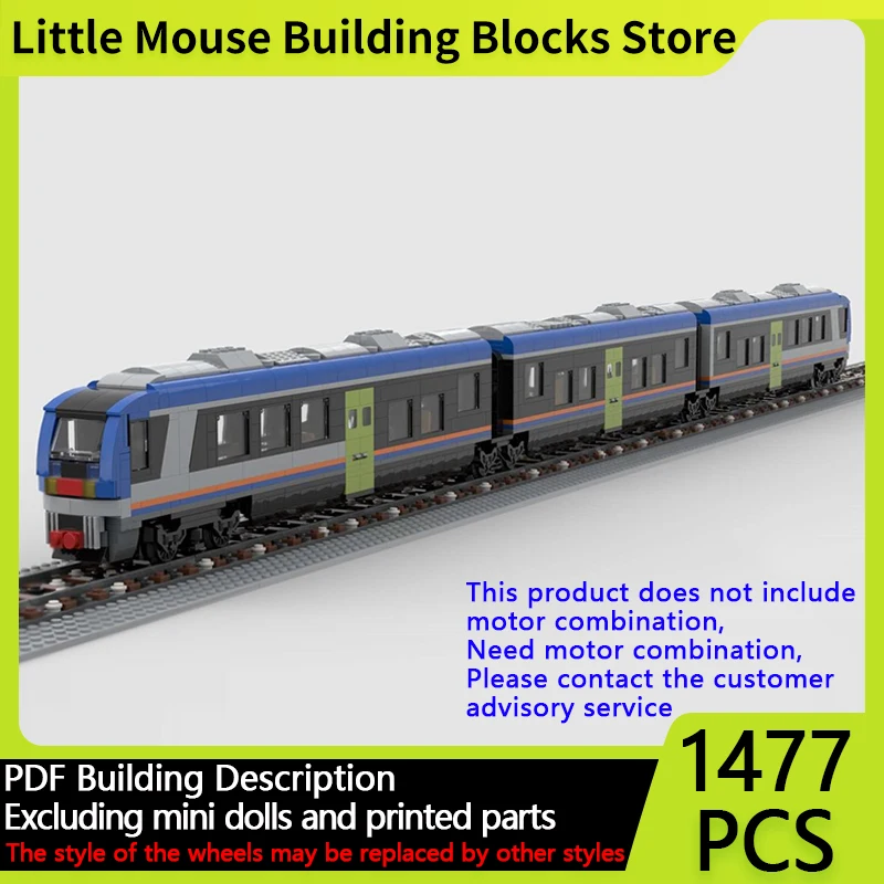 

Модель городской автомобиль MOC, строительные кирпичи, итальянский дизельный поезд класса 220, модульная технология, подарки, праздник, сборка, детские игрушки, костюм