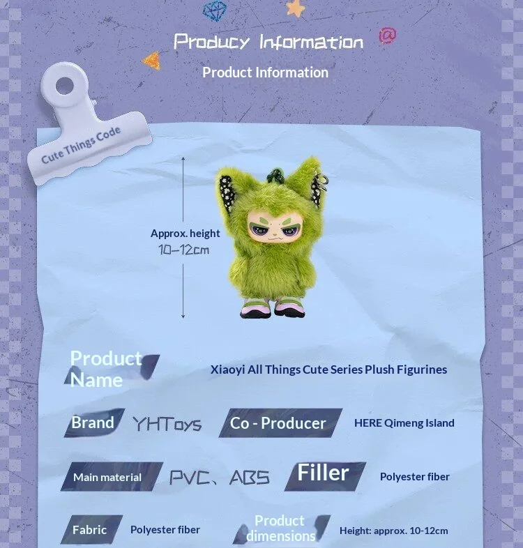 Original YHTOYS Xiao Ao Everything Cute Rules Blind Box Mini Weiche Figur Anhänger Weicher Flauschiger Taschenanhänger Schlüsselanhänger Sammlerstück Geschenk – Detail 9