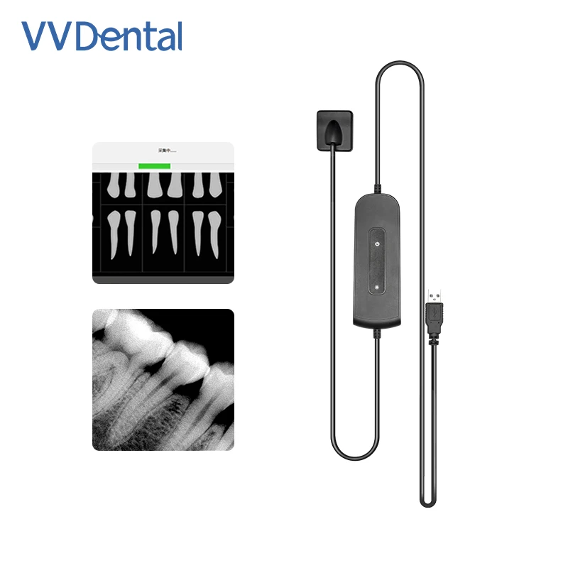 

VV Dental RVG Sensor Рентгеновский радиоизограф Цифровой датчик Система внутриротовой визуализации HD-изображение, водонепроницаемые стоматологические инструменты