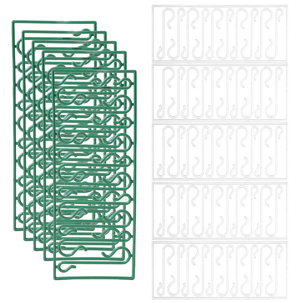 

100 Pcs Hangers Plastic Ornament Decorating Tree Accessories Hanging Hooks Decoration Holiday Ball