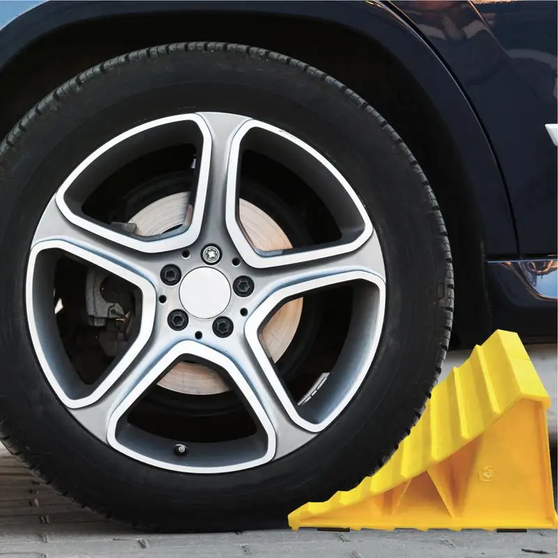 Car Wheel Tire Chock Stop Block Anti-slip Plastic Base Tire Support Pad Portable Tire Support Chock For Secure Car Trailer Park image 3
