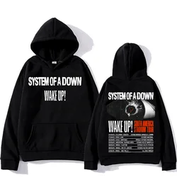 System-of A Down Band Hoodies Wake Up South America Stadium Tour 2025 Pullovers Heavy Metal Trends Sweatshirts Unisex Hoody