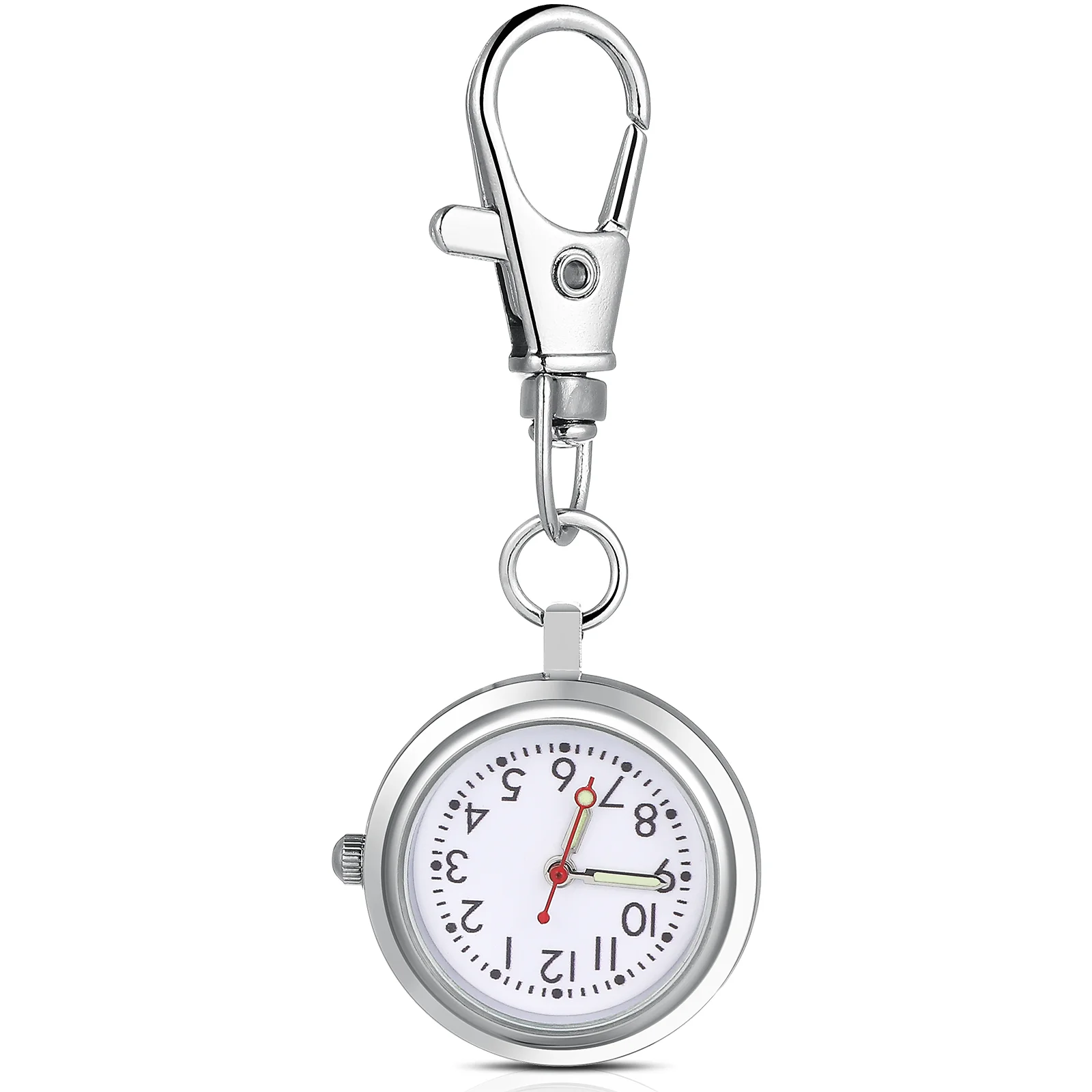 Montre de Table d'infirmière, pendentif suspendu, Clip pour bracelet d'infirmière, matériau: porte-clés de poche en alliage