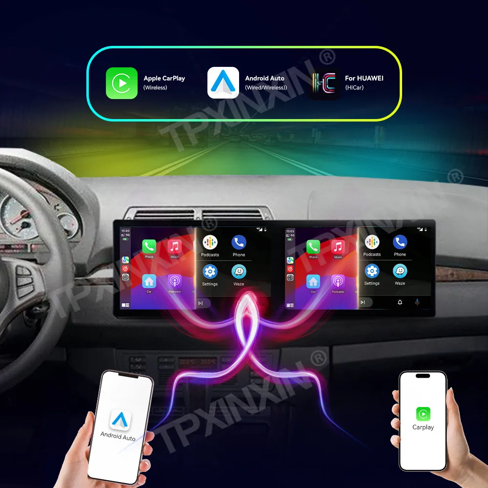 Car Accessories Radio For BMW X5 1998-2006 Android Auto GPS Navigation Multimedia Stereo Receiver Head Unit Offline Maps