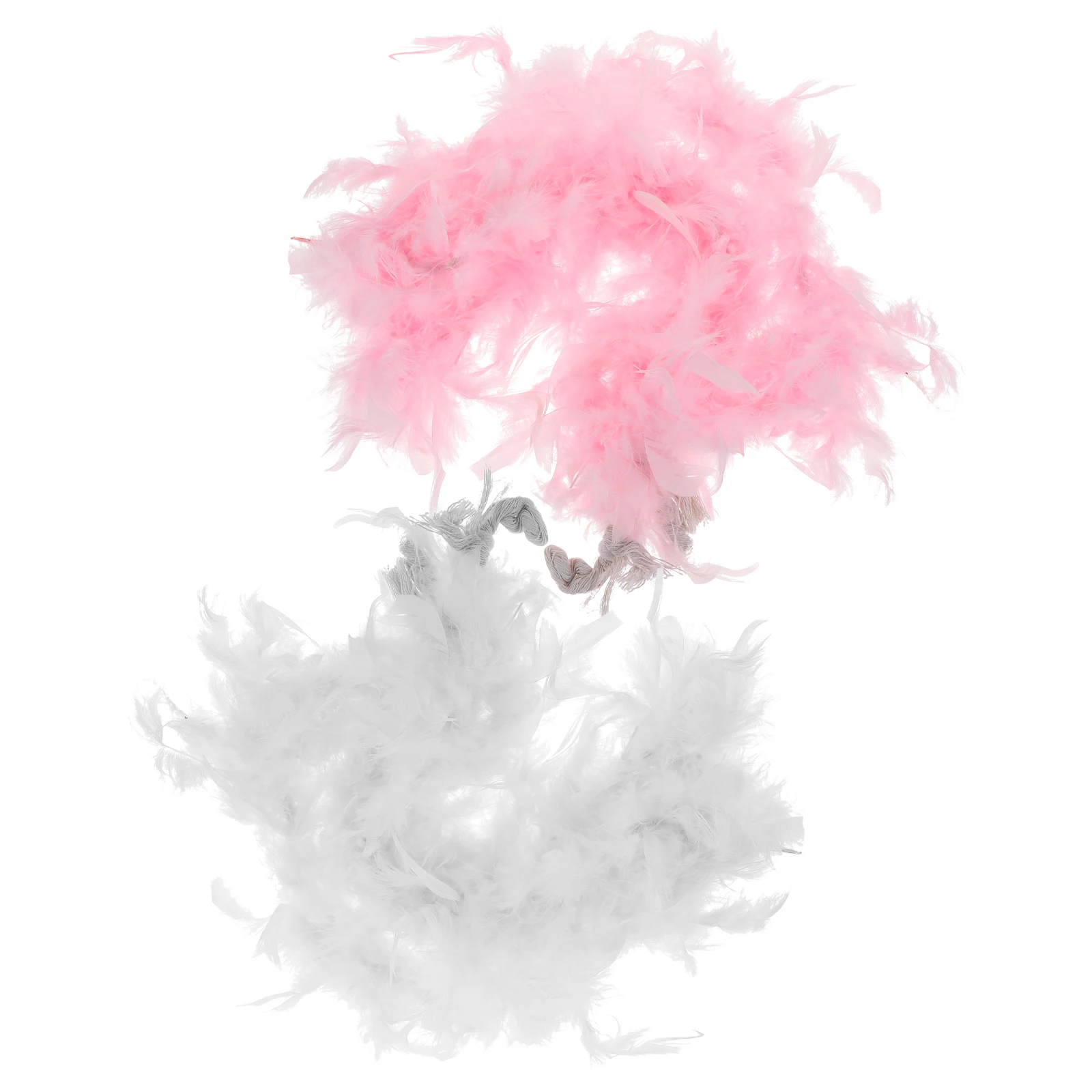 

2pcs Scarf Plume Strips Masquerade Stage Party Costume Decorations Christmas Garlands Feathered Accessories