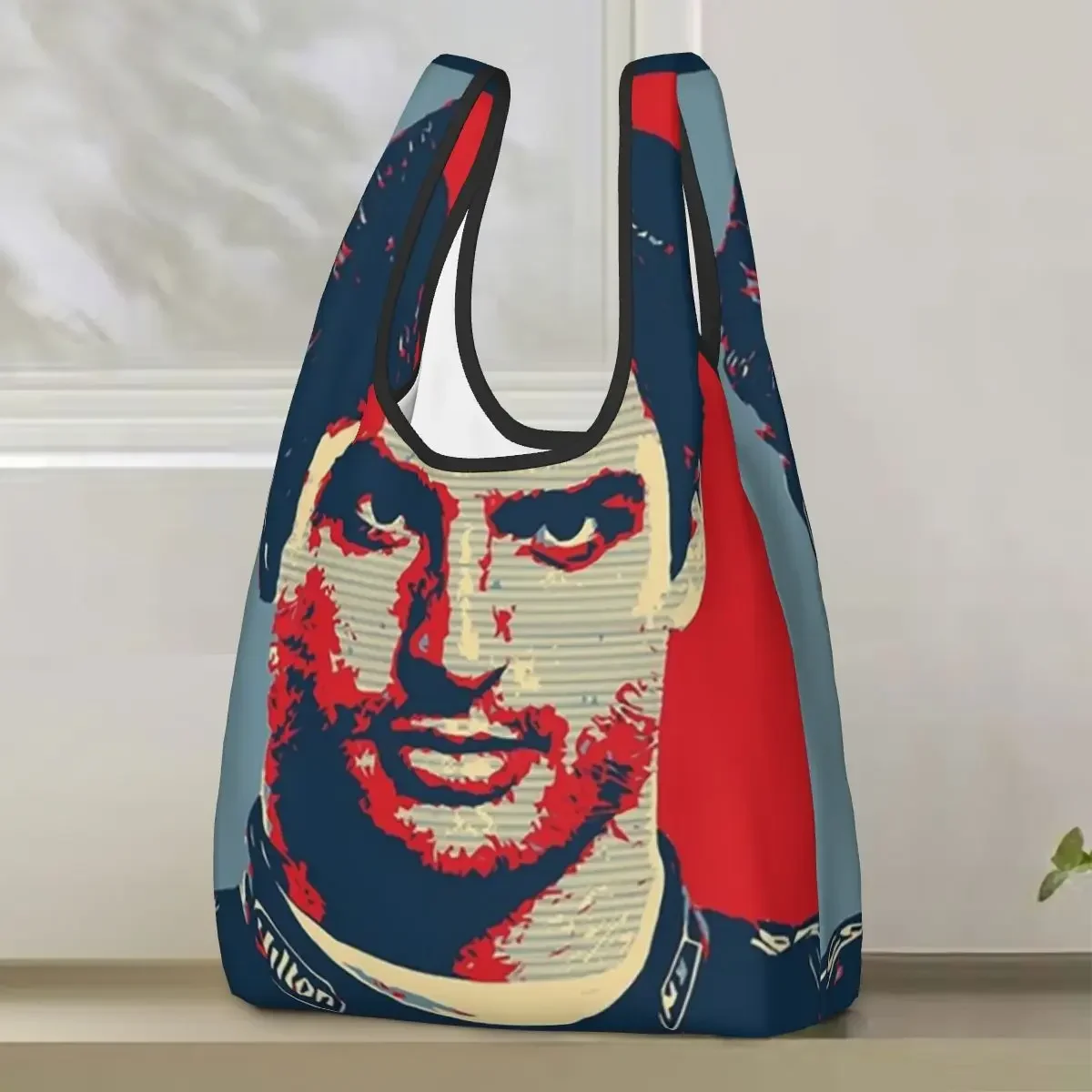 Rainbow Girls Boys Carlos Sainz Smooth Operator Great Men Wom Portable Tote Bags Reusable Shoulder Shopper Bag Groceries Handbag