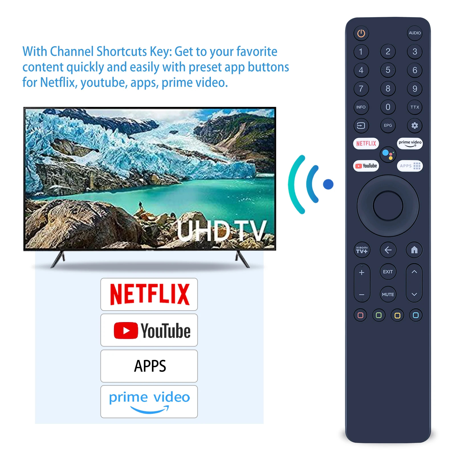 New Suitable for remote control of Xiaomi Ultra High Definition 4K QLED TV Q2 50 \