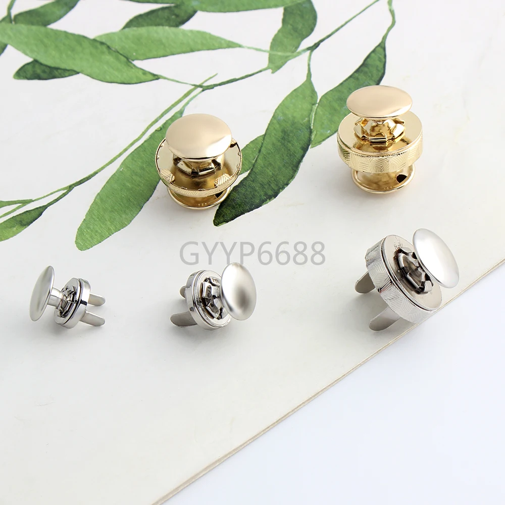 10mm 12mm 14mm 18mm Single/Double Rivets Magnetic Snap Button For Tote Purse Bags Thick Automatic Adsorption Buckle Accessories