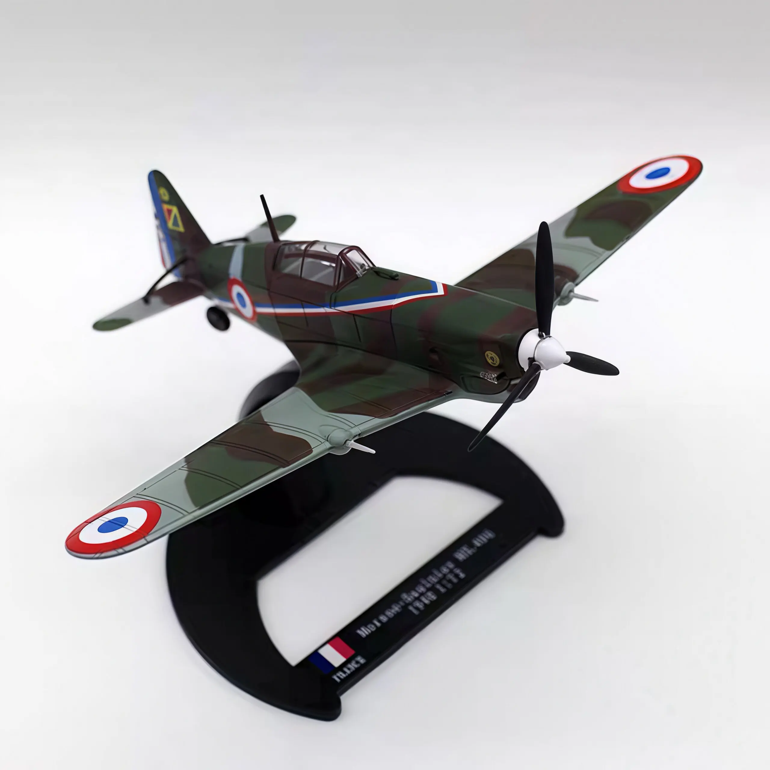 Diecast 1/72 Scale France MS.406 Fighter Aircraft Simulation Alloy Airplane Models For Static Display Souvenir Hobby With Stand