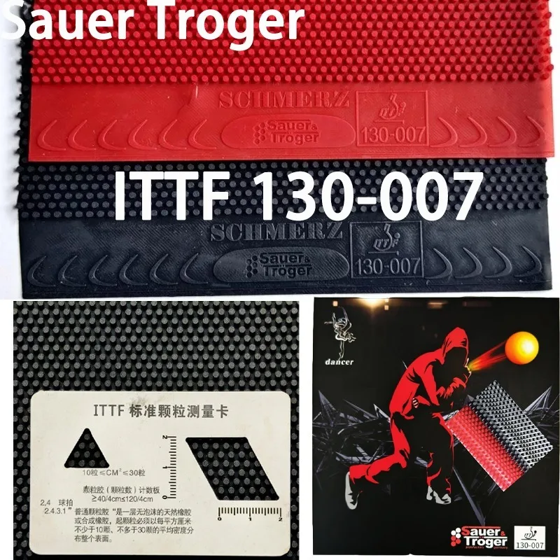 Super Soft Medium Particle Table Tennis Long Pips OX Sauer Troger Dancer 007 Single Rubber Thin Backsheet Anti-Spin Weird Rubber
