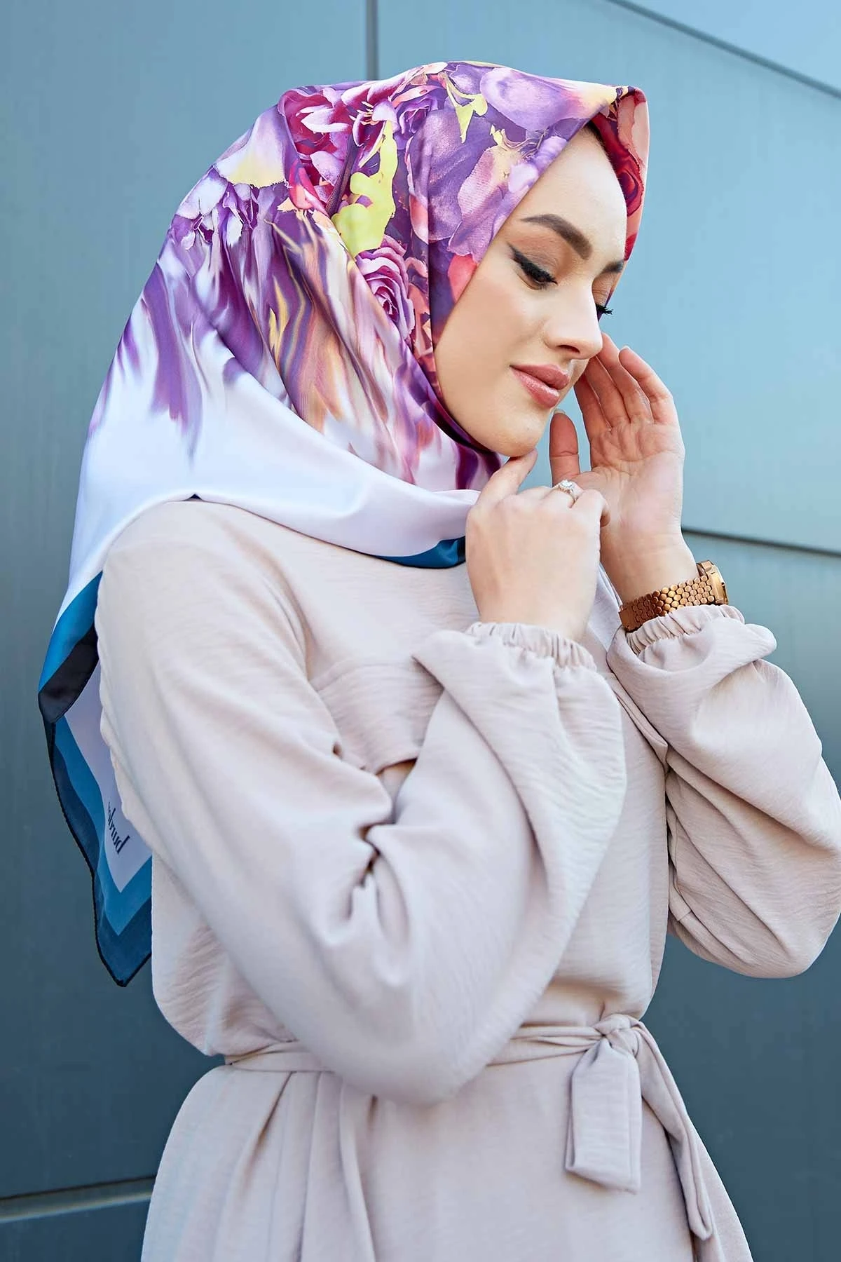 Printed Scarf E-Winter Autumn 2021 Muslim Women Hijab headscarf Islamic Turkey