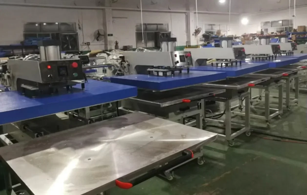 【2026】80*100cm Large Format Slide Table Pneumatic Sublimation Heat Press Machine For Garment Textile Fabric Flag Jute Bag Mouse