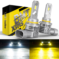 BMTxms H11 LED Fog Light Bulbs H8 H9 9006 HB4 9005 HB3 LED 12V DRL Car Dual Color Switchback Auto Lamp 6500K White 3000K Yellow