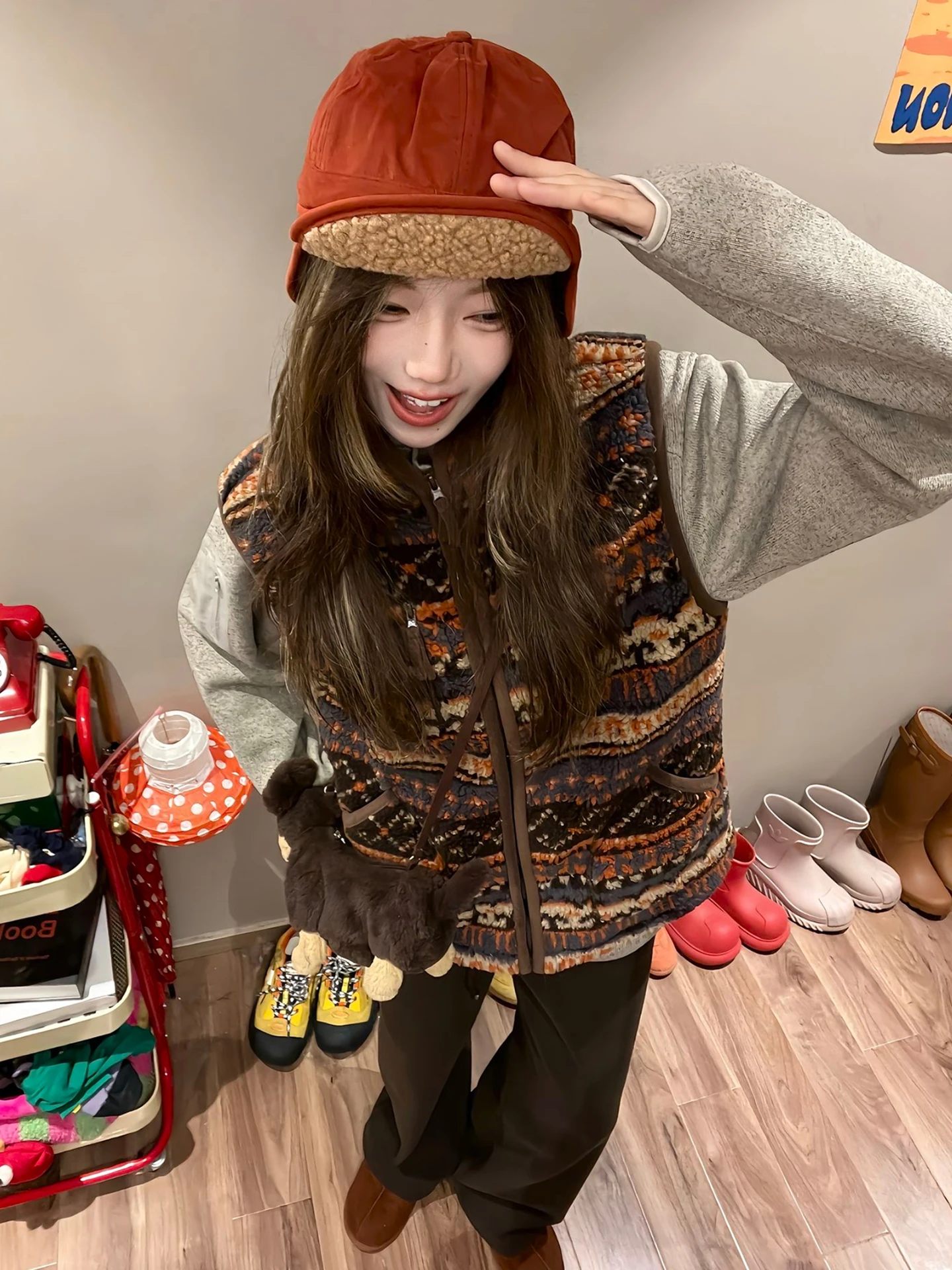 

Мужской двусторонний жилет из искусственного меха с наполнителем из полиэстера, теплый, молодежный, на молнии, повседневная верхняя одежда