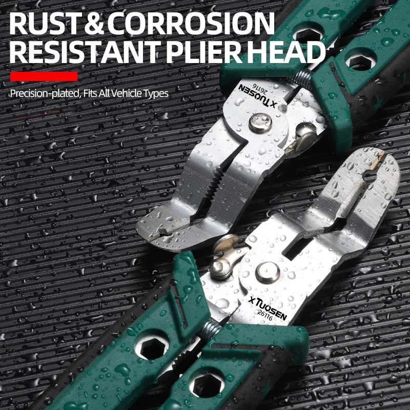 Hardware Efficient Size All-in-one Disassembly Car Water Pipe Snap Pliers Large Opening Chrome Vanadium Steel Crimping Cutting