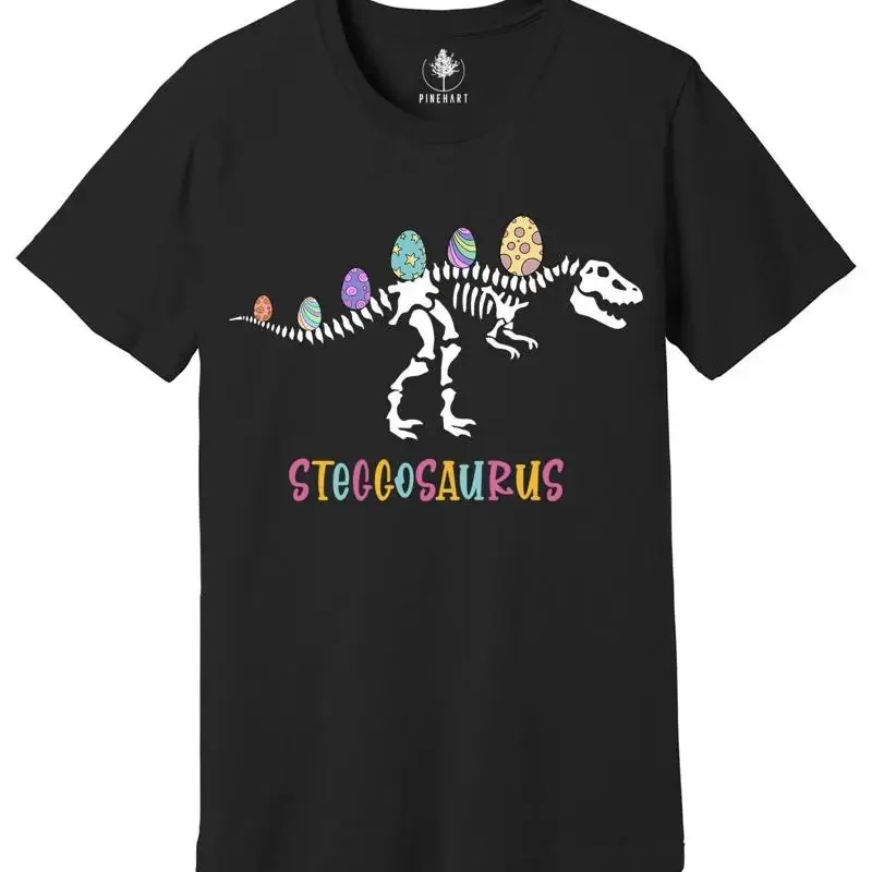 Stegosaurus Egg Dinosaur Happy Easter Day T Shirt Rex FeasT