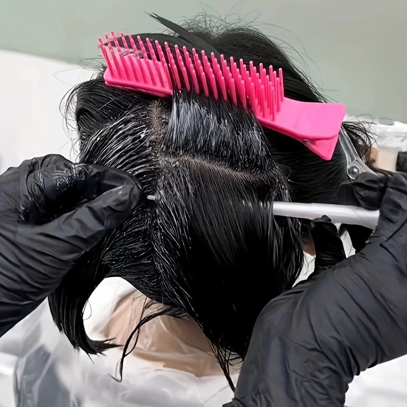 

2PCS Hair Combing Shaping Tools - Twin-Colored Ergonomic Design for Precision Cutting, Splitting, and Hairdressing