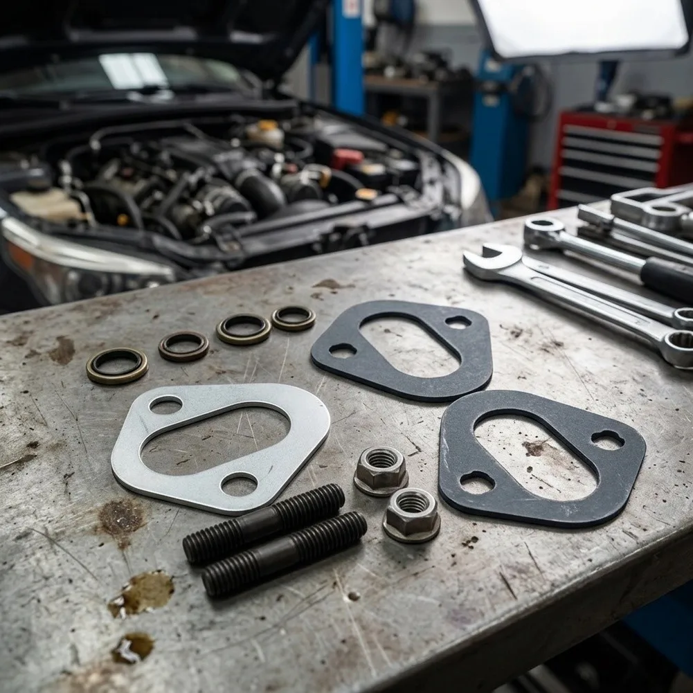 Fuel Lift Pump Fastening Assembly Kit with Spacer and Gaskets Designed for Dodge For Cummins 5.9L 12V Engine Systems