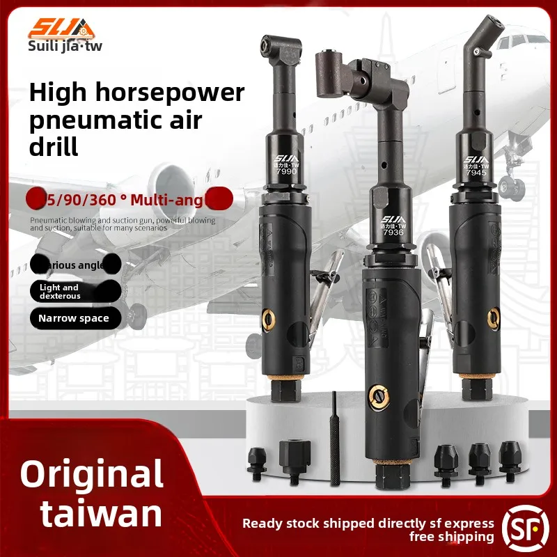 Shili Jiahang Air Drill Angled Pneumatic Drill 90 Degree Right Angle Air Drill Ad090B High Micro Angle Drill Small Head Air Drill