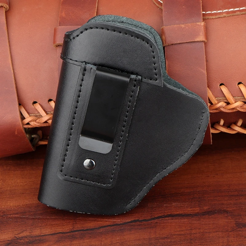 

Left Tactical Leather Holster for Concealed Carry Airsoft IWB Gun Holsters for Glock 17 19 43/ Sig P365/ PX4 M9 9mm for Hunting