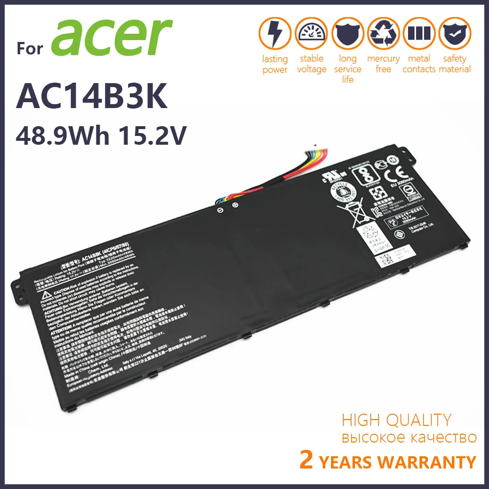 

Genuine AC14B8K AC14B3K For Acer Chromebook 11/13/15 CB3-111/531/571 CB5-311/311P C670 C810 C910 Gateway NE511/NE512 Battery