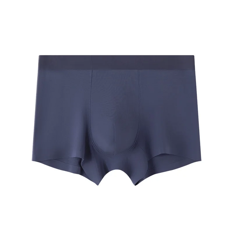 BirdTree 2PCS 100% Silk Casual Underwear, Men\'s Scarless Mid Waist, Breathable Boxer Briefs, 2024 Spring New P41963QC