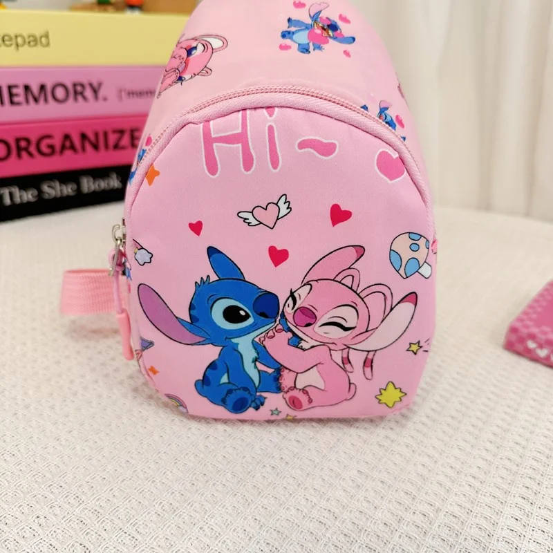 Imagem -02 - Disney Stitch Pencil Case Cute Pencil Box Coin Purse Papelaria Pen Bolsa Material Escolar 10 Pcs por Lote