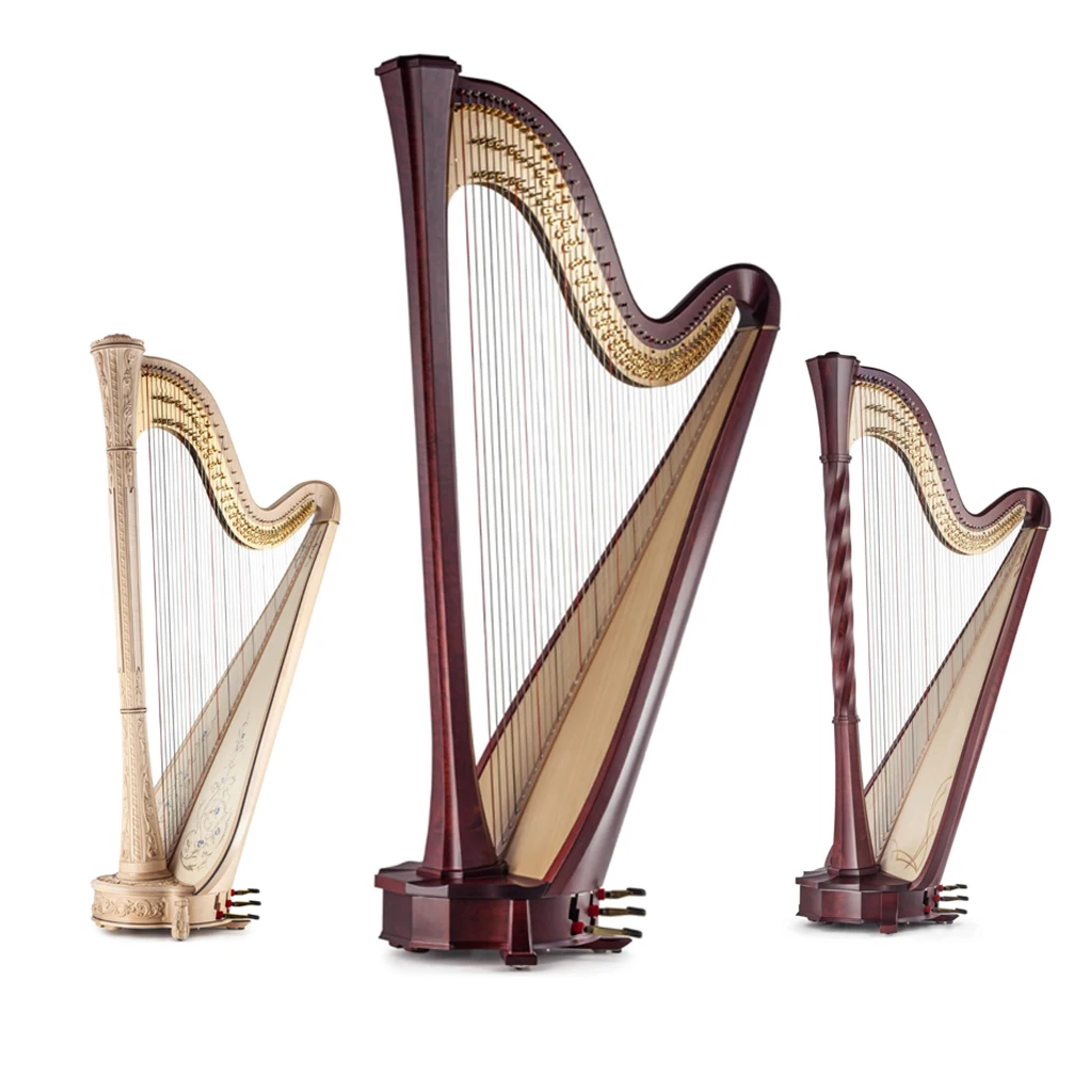 Classical Professional Pedal Harp Level Harps Premium 47 Strings Harp Sound Excellence High Quality for Artist Orchestra Players