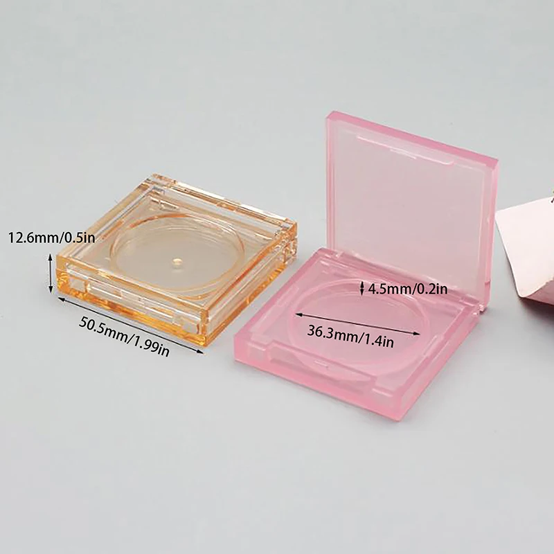 Flip Solid Ointment Box Eye Shadow Blush Box High Light Repair Powder Box Cosmetic Round Storage Container Frosted Packaging Box