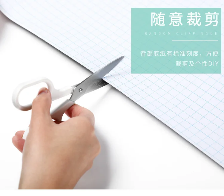 لفة ملصق سبورة مقشرة مقاس 40 × 18 بوصة ملصق حائط قابل للإزالة وقابل للكتابة للمدرسة والمنزل #4