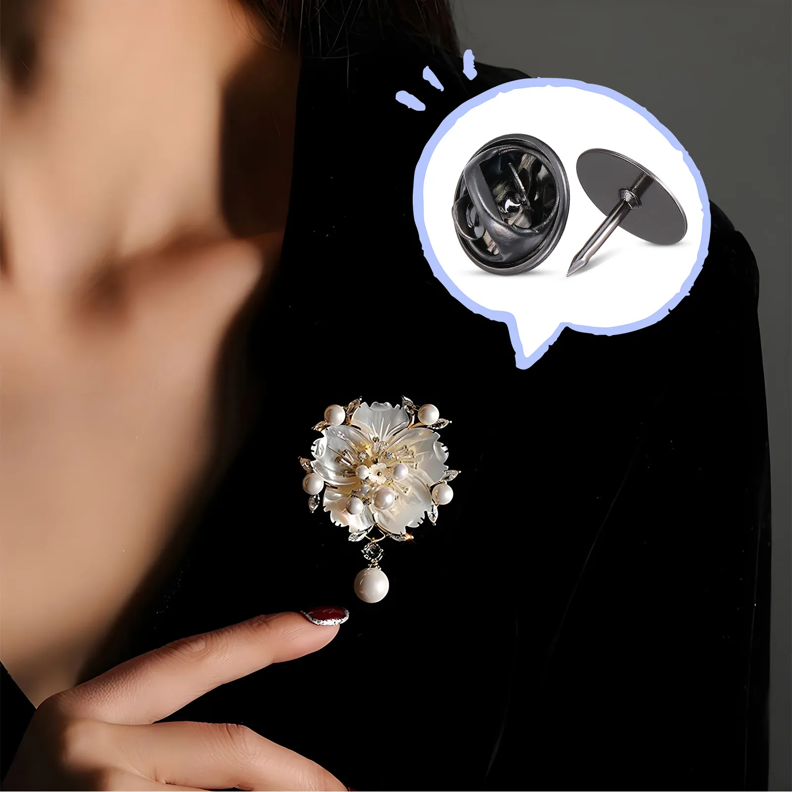 

Pin Backs Replacement Metal Butterfly Needle Boutonniere Pins Craft Making Lightweight Portable Locking Clutch Safe Easy Grasp