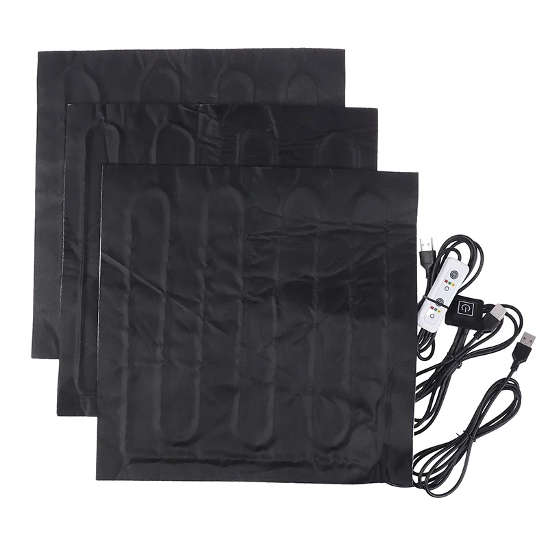 5v Electric Usb Heater Carbon Fiber Heating Pad Jacket Soft Cushion Winter Men Vest Clothes Warmer Pads Keep Warm