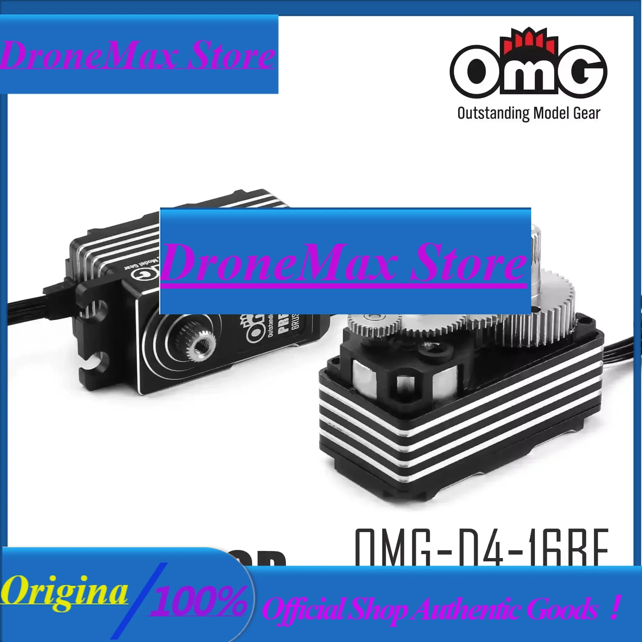 DroMaRCOMG 16KG PREDATOR Low Profile High Torque Brushless Metal Servo Adjustable Parameters For 1/10th Drifting Touring Cars FW