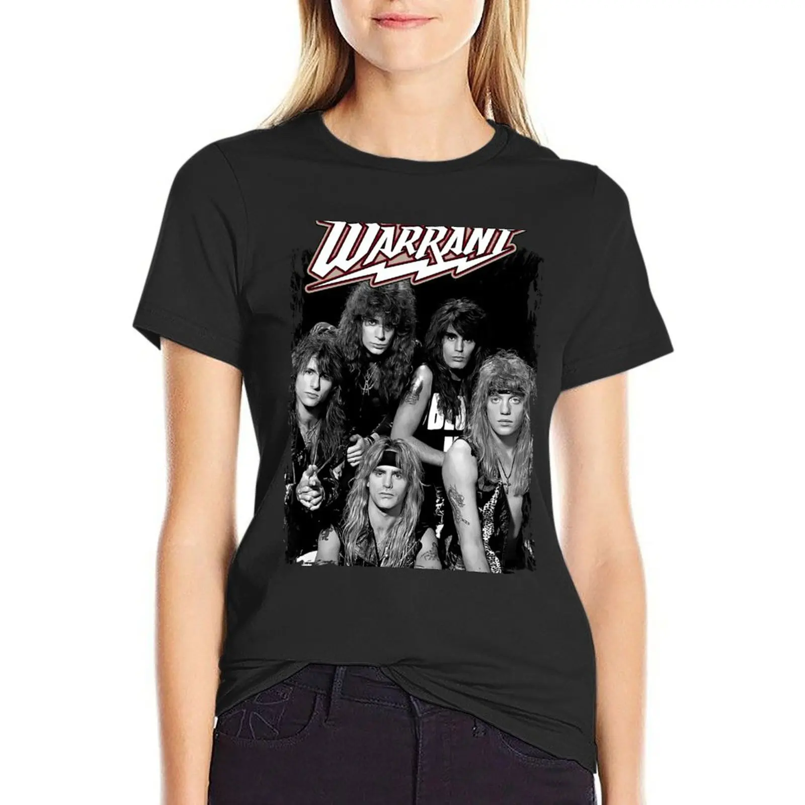 

Warrant band T-Shirt funnys Blouse Summer Women's clothing