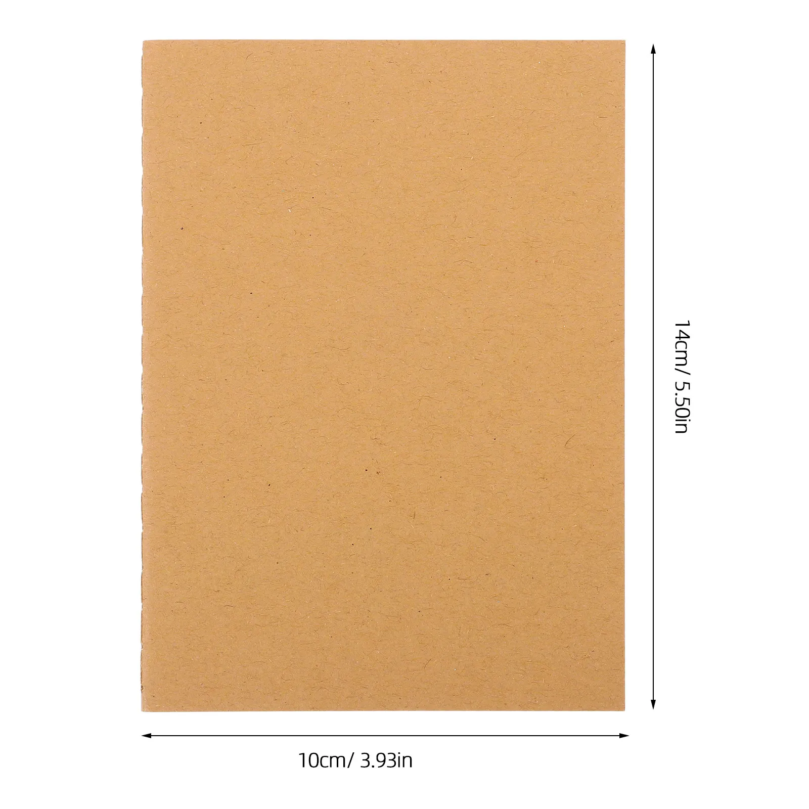 12Pcs Kraft Paper Notebook Aesthetic Desk Accessory For Travel A6 Notebooks Writing Journaling Diary Rustic Flat