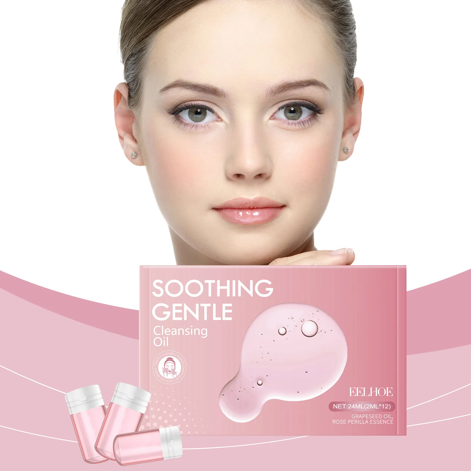 

EELHOE gentle makeup remover oil, gently soothing the face, eyes and lips, a new choice for clear makeup remover