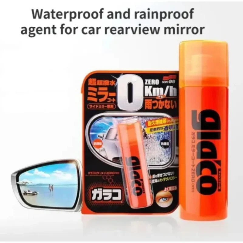 Soft99 Glaco Japan Car Rearview Mirror Glass Water Rain Repellent Glass Hydrophobic Coating Anti-rain Treatment for Car Glass