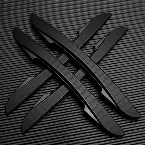 자동차 문짝 블랙 충돌 방지 보호대 바 실리콘 스티커, 측면 가장자리 보호 가드, 백미러 커버 보호 스트립