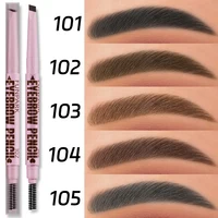 2 In1 Eyebrow Pencil Professional Cosmetics Makeup for Women 5 Colors Waterproof Eyebrow Tattoo Brush Long Lasting Eyebrow Pen 3
