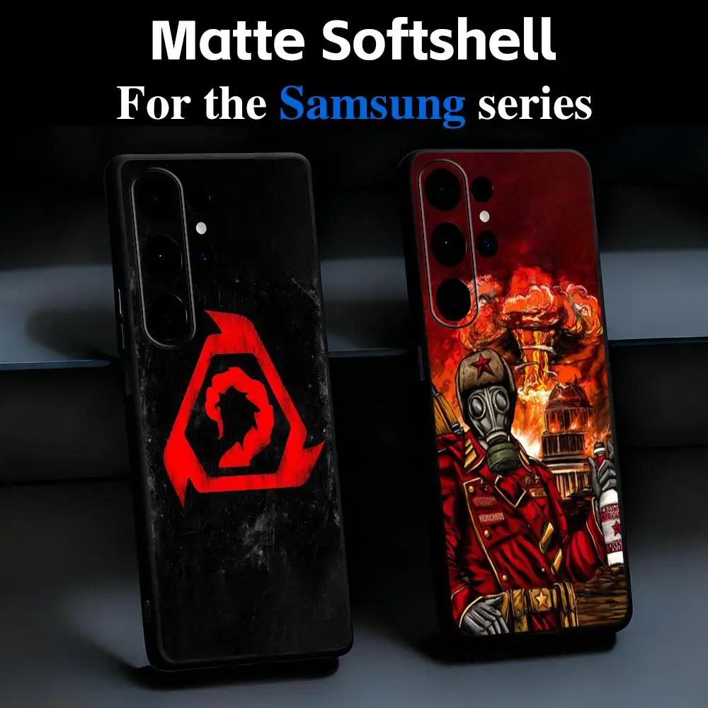 Classic Game R-Red Alertes Phone Case For Samsung Galaxy S26 S25 S24 S23 S22 S21 Plus Ultra Note20 Soft Black