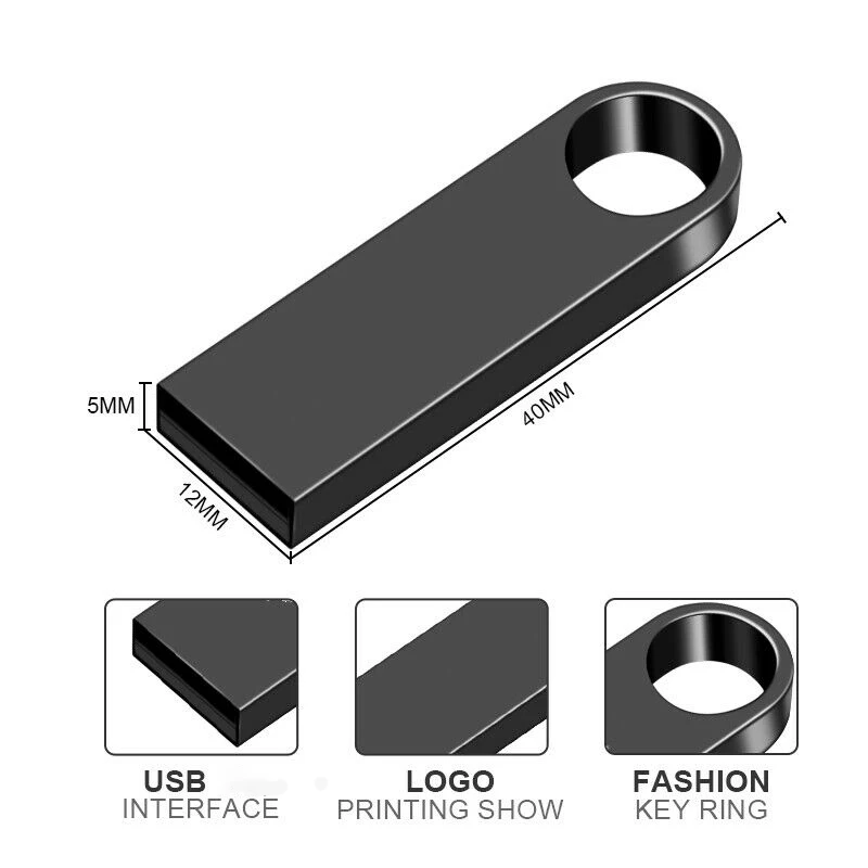 Новый usb-флеш-накопитель, Флэшка, флешка, металлическая usb-карта, подарок для телефона/ПК/автомобиля/телевизора, бесплатный логотип