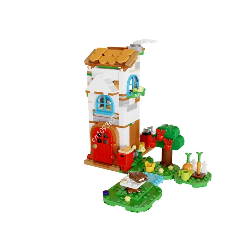 

337 деталей MOC: Модель квартиры Ибезел из Animal Crossing, конструктор для детей, модульные строительные блоки, игрушки для сборки, рождественские подарки